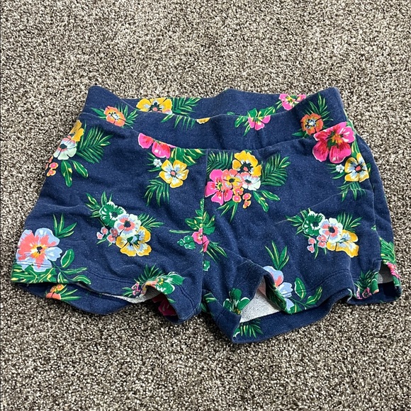 Old Navy Other - Old Navy Kids High Waist Floral Shorts - Navy